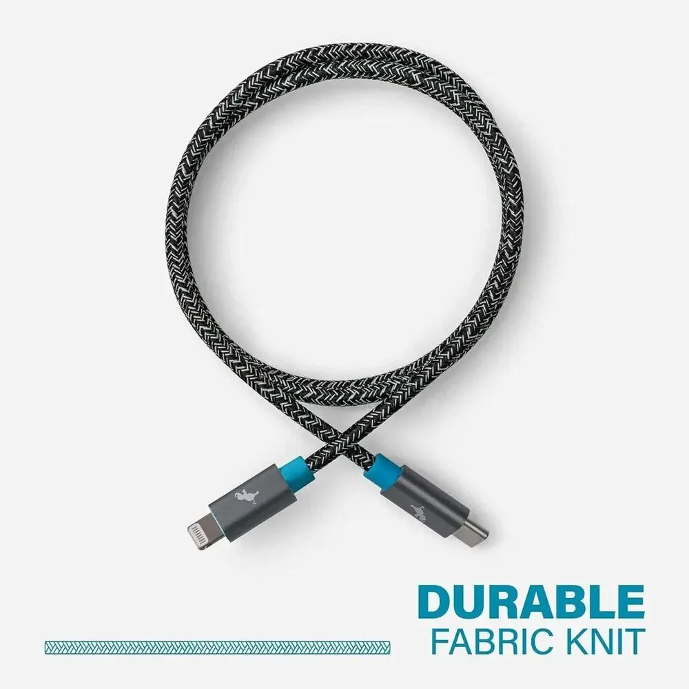 Nimble PowerKnit USB-C to Lightning Charging Cable, 1M, MFi Certified
